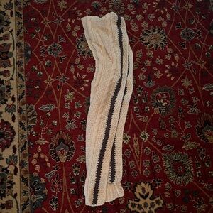 Taylor swift cardigan Cozy Knit Scarf in Cream and Brown